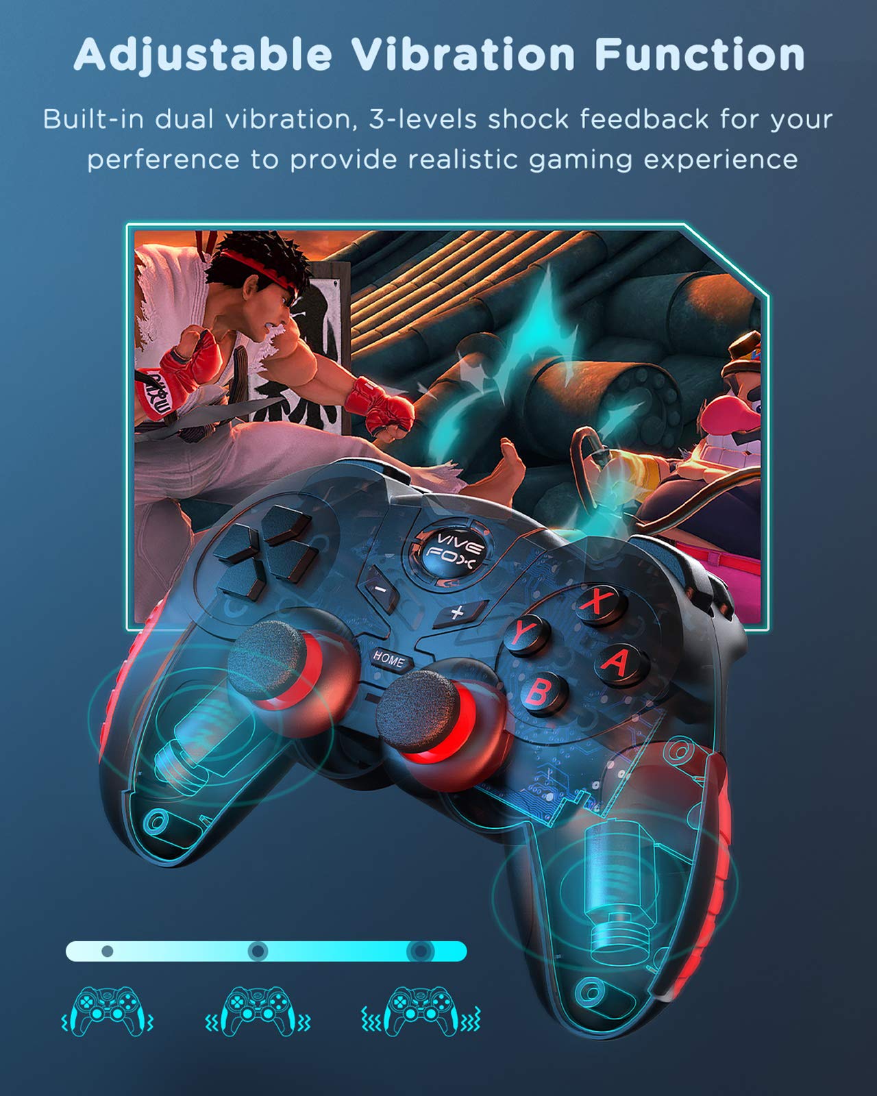 Amazon.com: Vivefox Wireless Switch Pro Controller for Nintendo